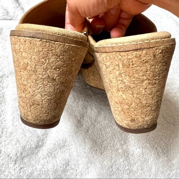 Clarks Aisley Lily Y2K Platform Light Tan Nubuck Womens sandals size 6 - Picture 8 of 11